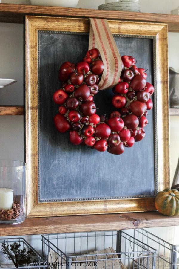 DIY Apple Wreath