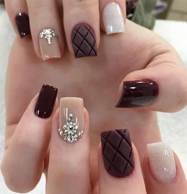 60 Dark Nails For Winter Art And Design