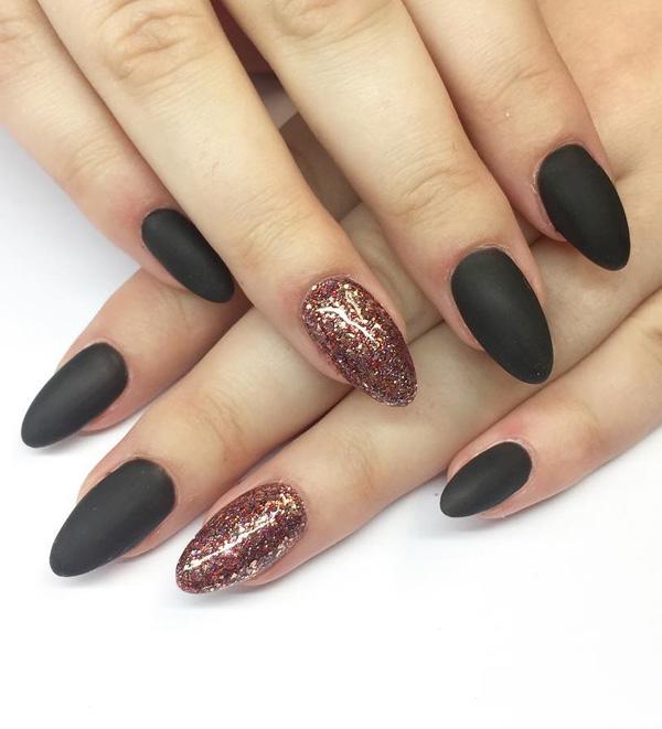 60 Dark Nails For Winter Art And Design