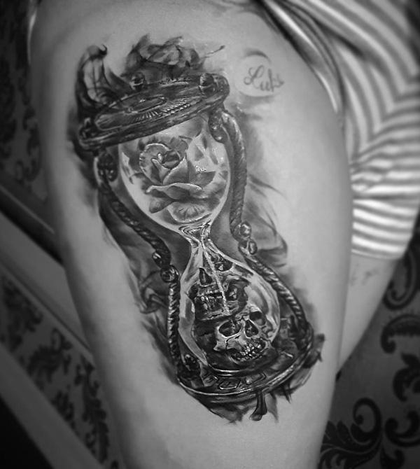 60 Hourglass Tattoo Ideas Cuded