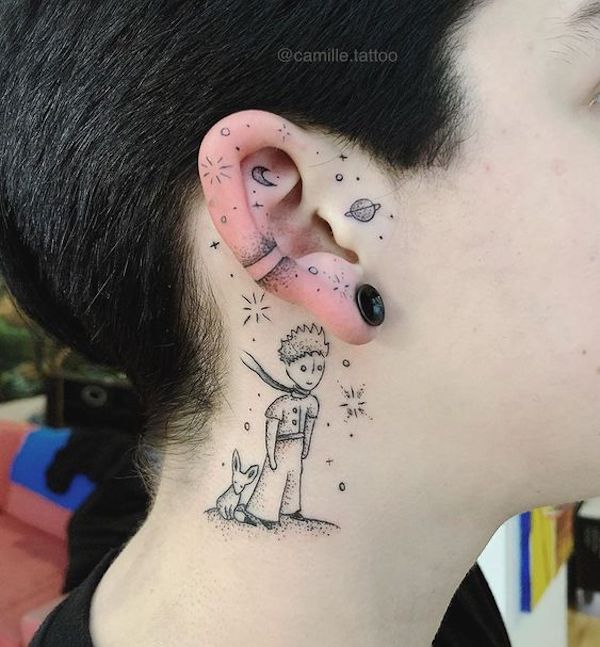 Creative Ear Tattoo