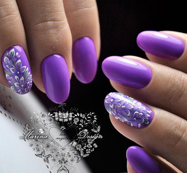 45 Purple Nail Art Designs Cuded