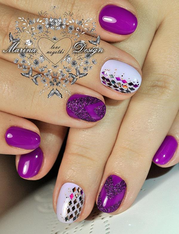 45 Purple Nail Art Designs | Cuded