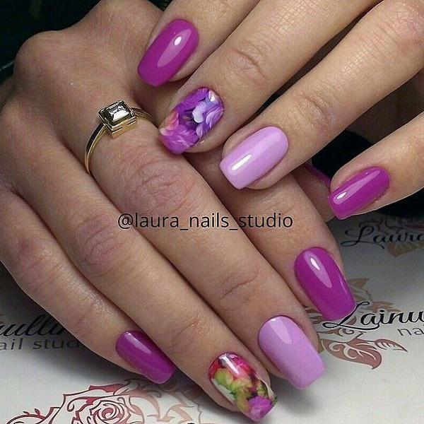 45 Purple Nail Art Designs | Cuded