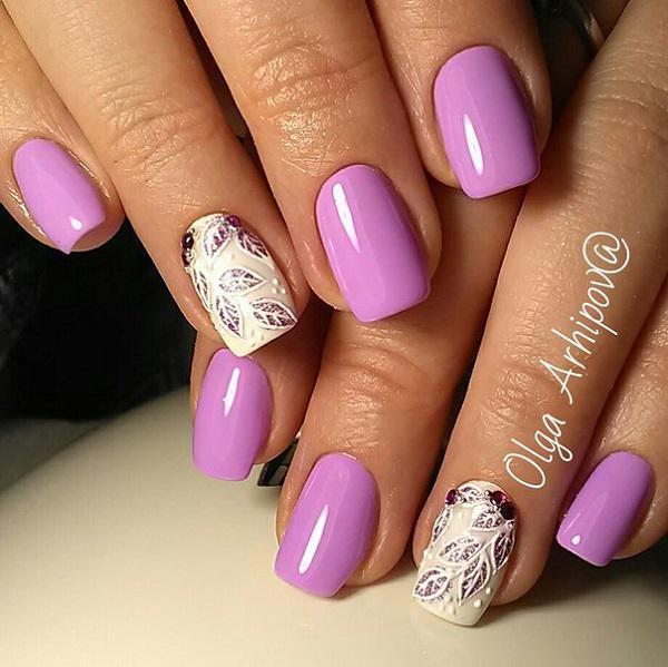 45 Purple Nail Art Designs | Art and Design