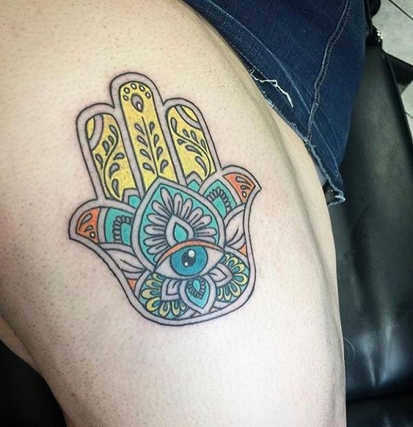 35 Unbelievable Hamsa Tattoo Ideas | Art and Design