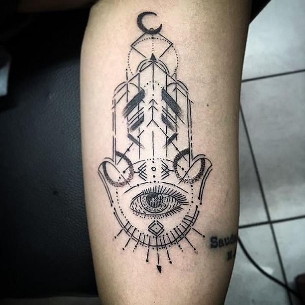 Hamsa hand tattoo by Nouvelle Rita  Photo 22411