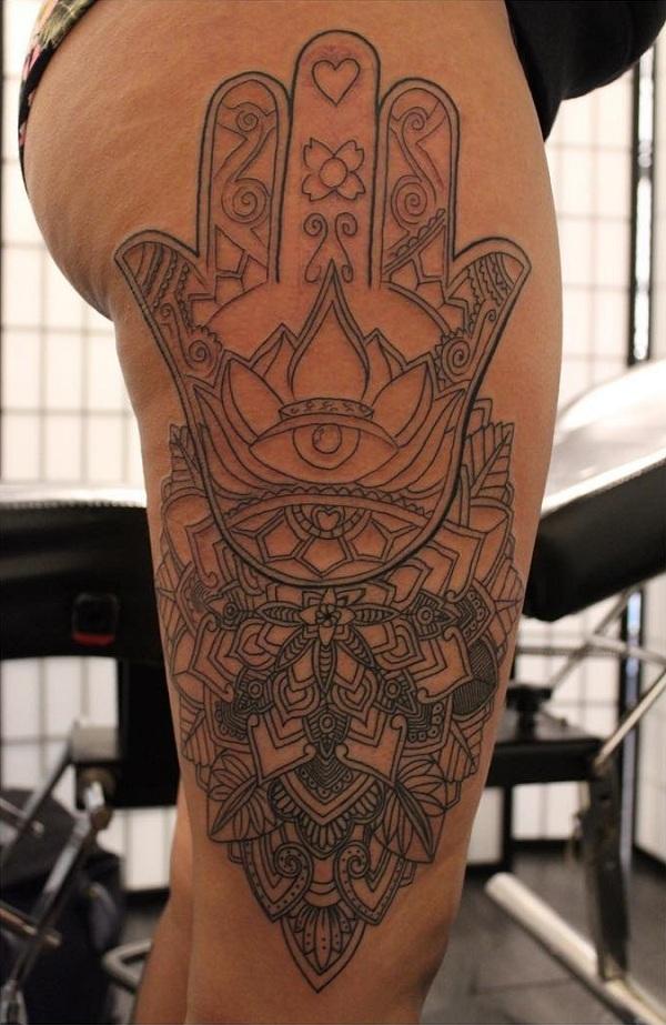 Hamsa Tattoos Symbolism Protection and Intricate Designs