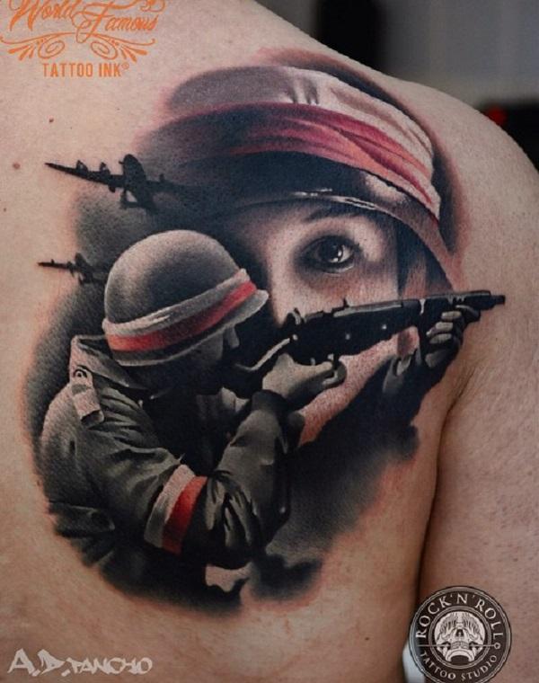 Airborne Sniper Tattoo