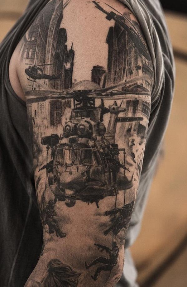 Update more than 70 blackhawk helicopter tattoo best  incdgdbentre