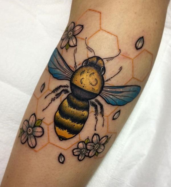 75 Cute Bee Tattoo Ideas Cuded