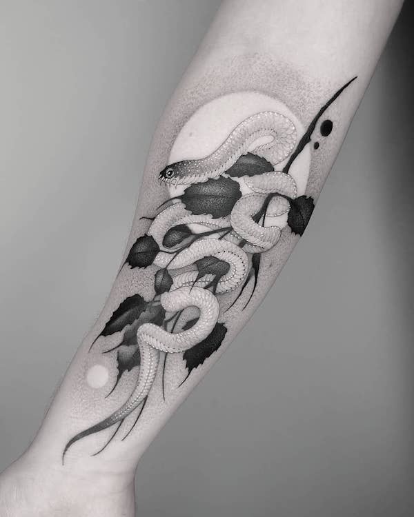 Snake tattoo forearm menTikTok Search