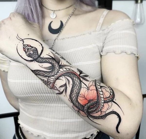 Thoughts on snake arm tattoos Are they a trend or are they timeless   rTattooDesigns