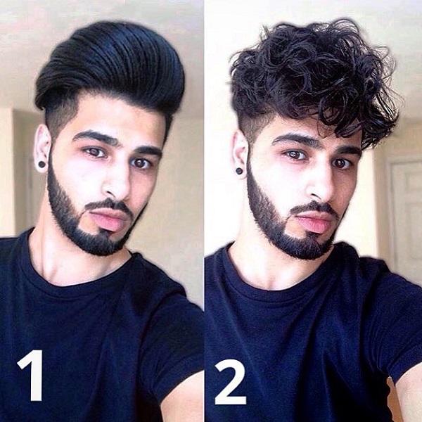 50 Haircuts for Guys With Round Faces | Pompadour hairstyle, Medium hair  styles, Mens hairstyles