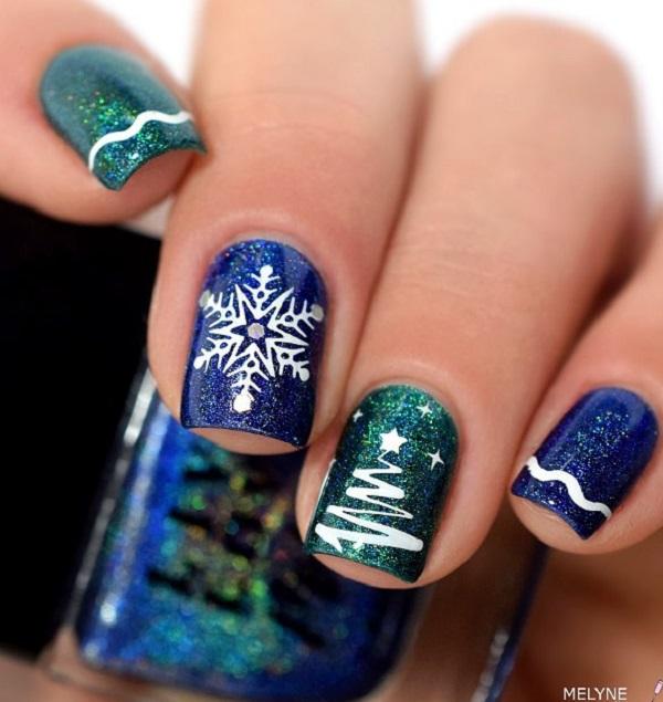 40 Snow Nail Art Ideas For Winter | Art and Design