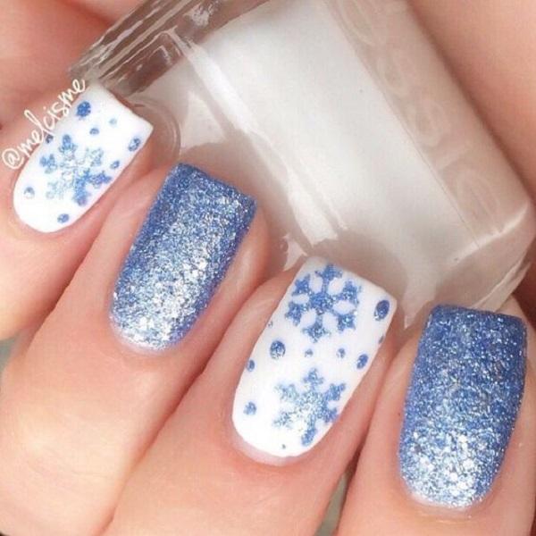 40 Snow Nail Art Ideas For Winter