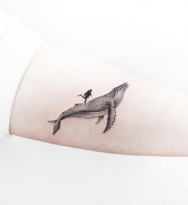 Premium Huge Whale Tattoos Blue Sperm Killer Narwhal  Beluga Buy  Online at Best Price in UAE  Amazonae