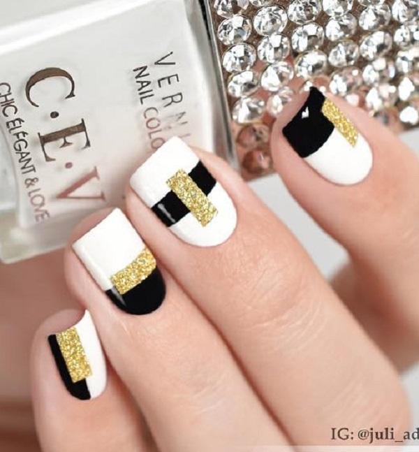 40 Geometric Nail Art Ideas | Art and Design