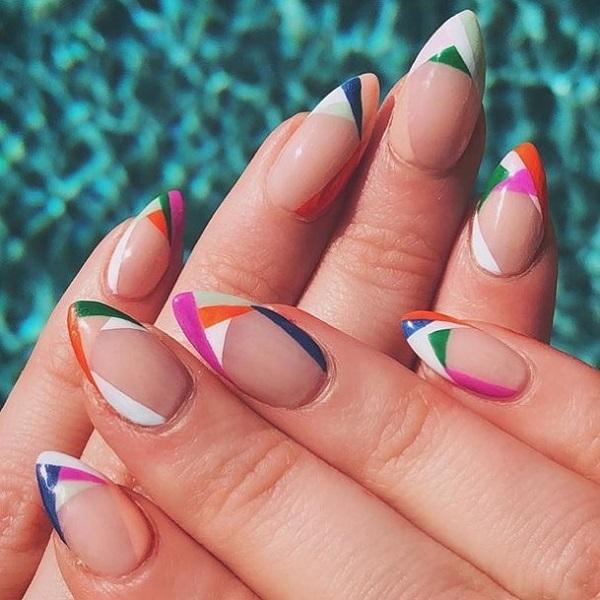 40 Geometric Nail Art Ideas Art and Design