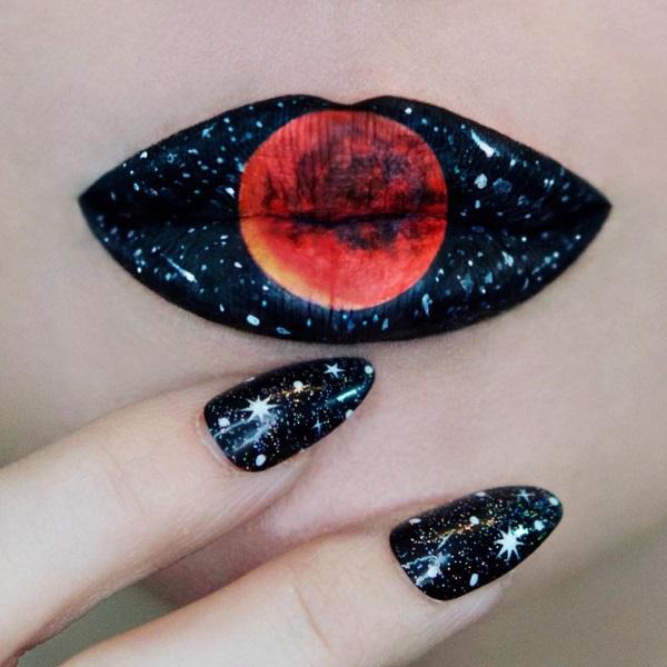 Matching nails and lipstick