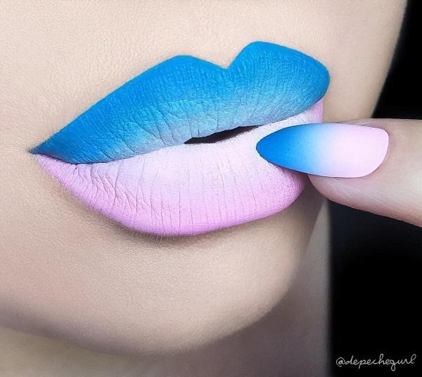 Matching nails and lipstick