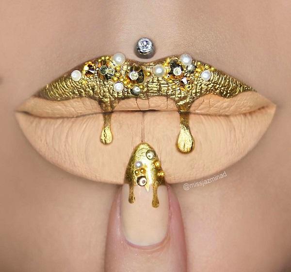 Matching nails and lipstick