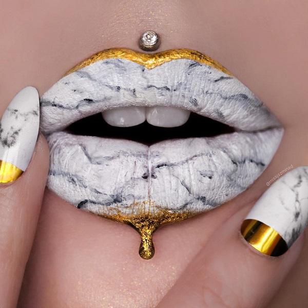 Matching nails and lipstick