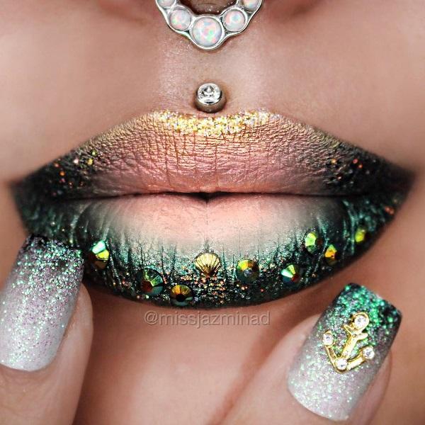 Matching nails and lipstick