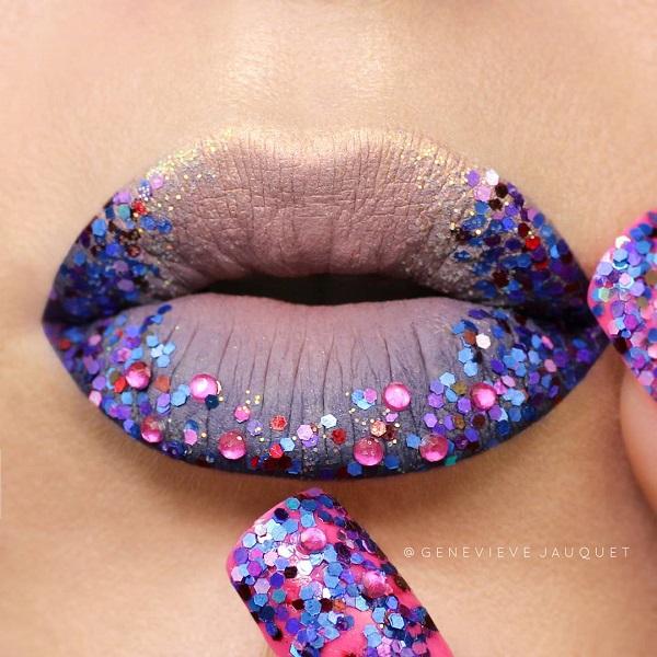 Matching nails and lipstick