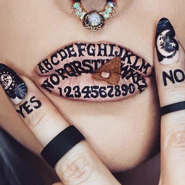 Matching nails and lipstick