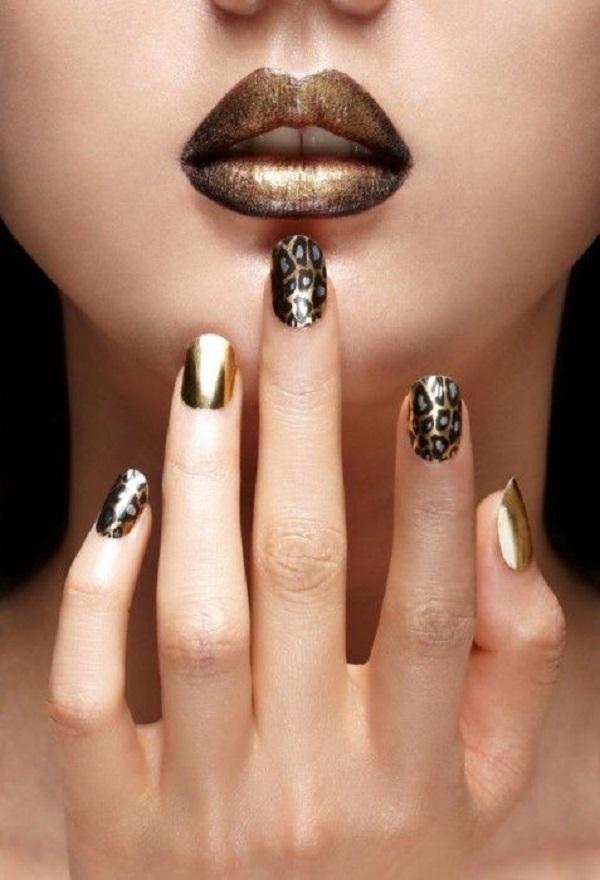 Matching nails and lipstick