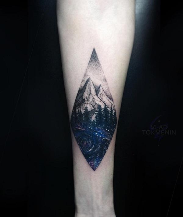 safari landscape tattoo