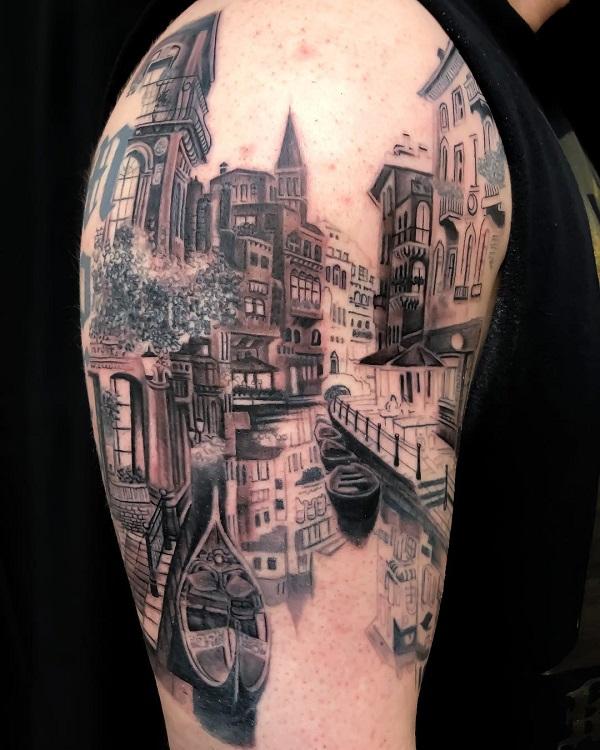 40 Beautiful Landscape Tattoo Ideas that will Blow Your Mind