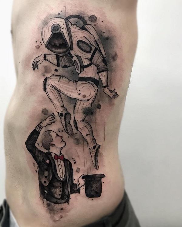 Astronaut Nebula Tattoo  TATTOOGOTO