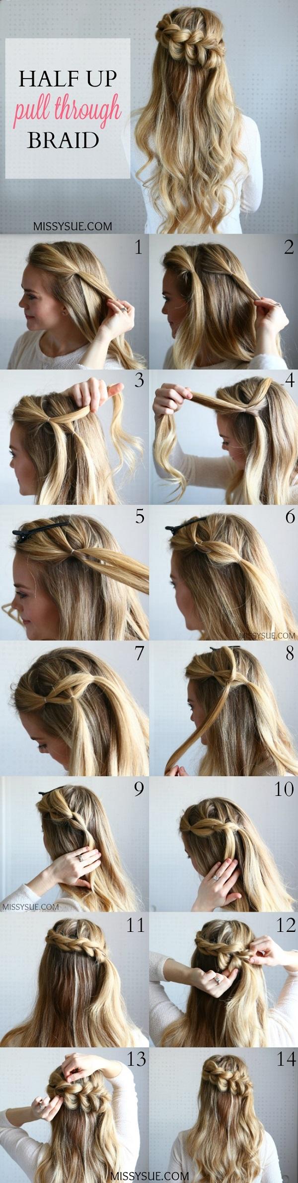 25 Easy Hairstyles for long hair | Cuded