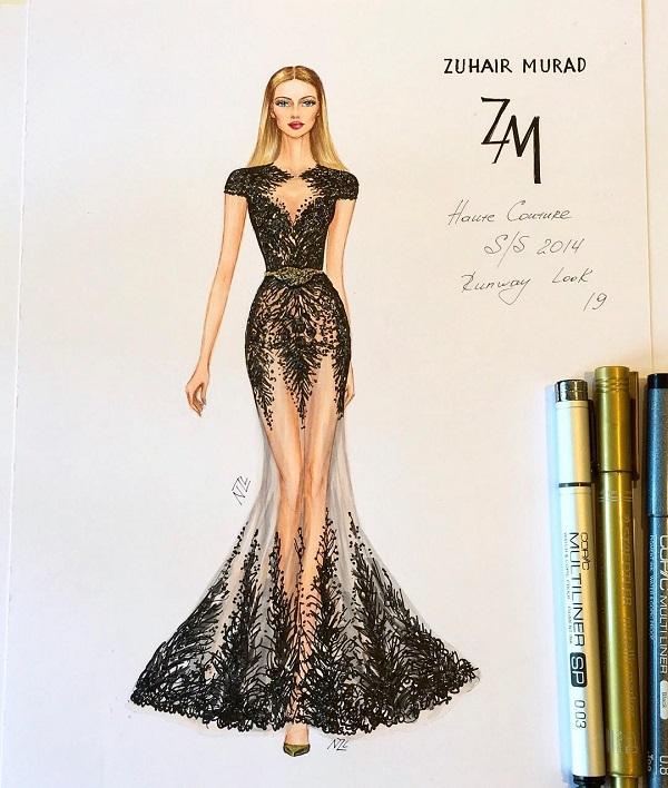 Fashion Illustrations by Natalia Zorin Liu | Art and Design