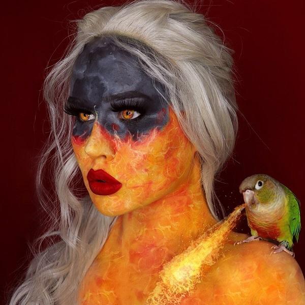 Fiery Dany Halloween makeup