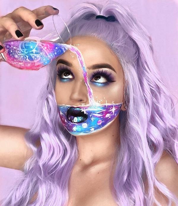 Galaxy Water Halloween makeup