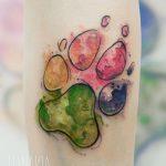 35 Cute Paw Print Tattoos for Your Inspiration