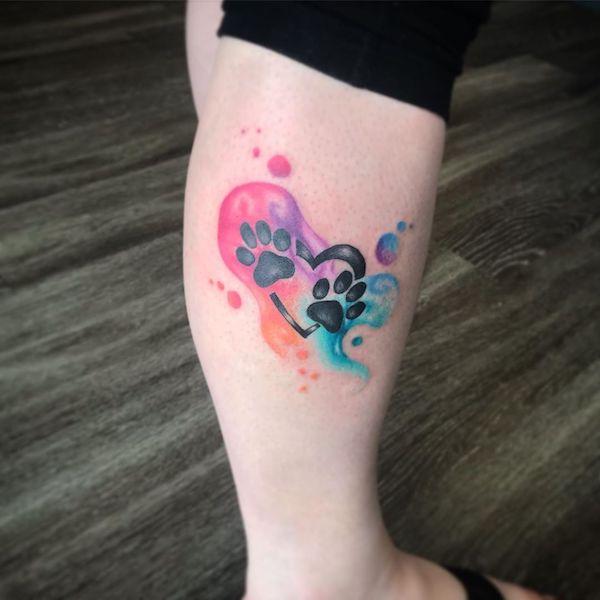 35 Cute Paw Print Tattoos For Your Inspiration Cuded