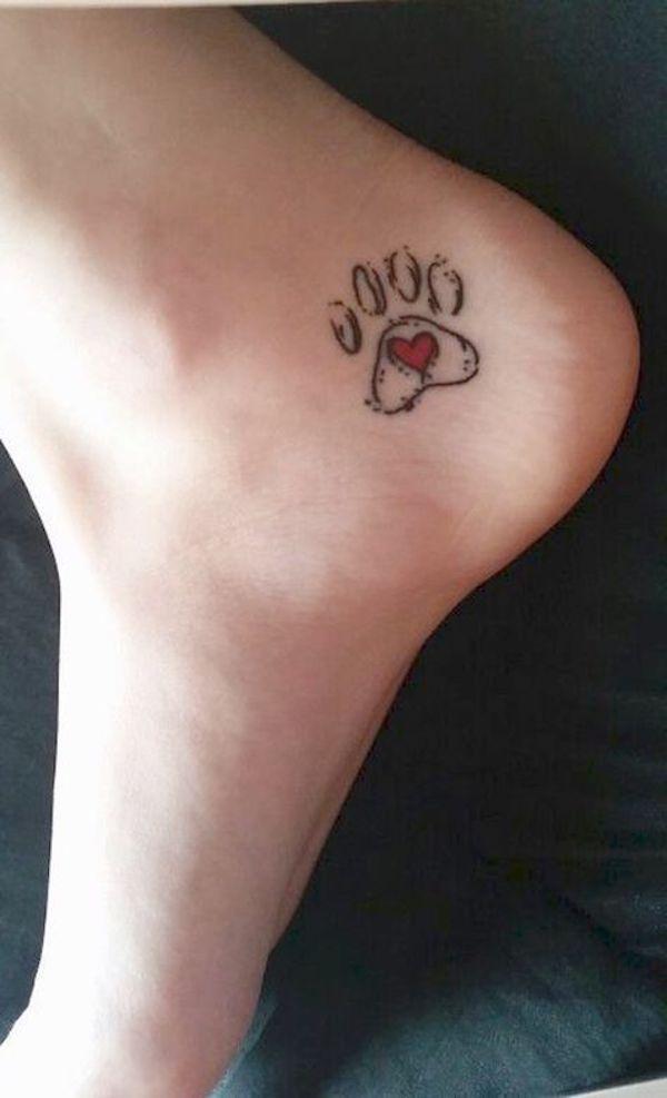 Begge supplere Slumkvarter 35 Cute Paw Print Tattoos for Your Inspiration | Cuded