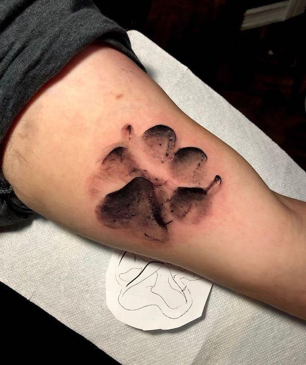 35 Cute Paw Print Tattoos for Your Inspiration | Cuded