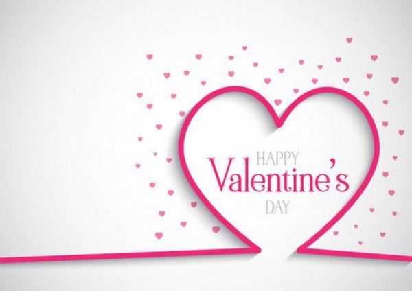 Valentines Day Background With Hearts