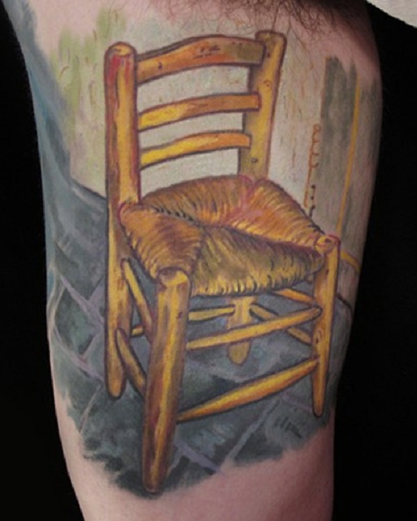 vincent van gogh tattoos Van Gogh’s Chair Painting Tattoo