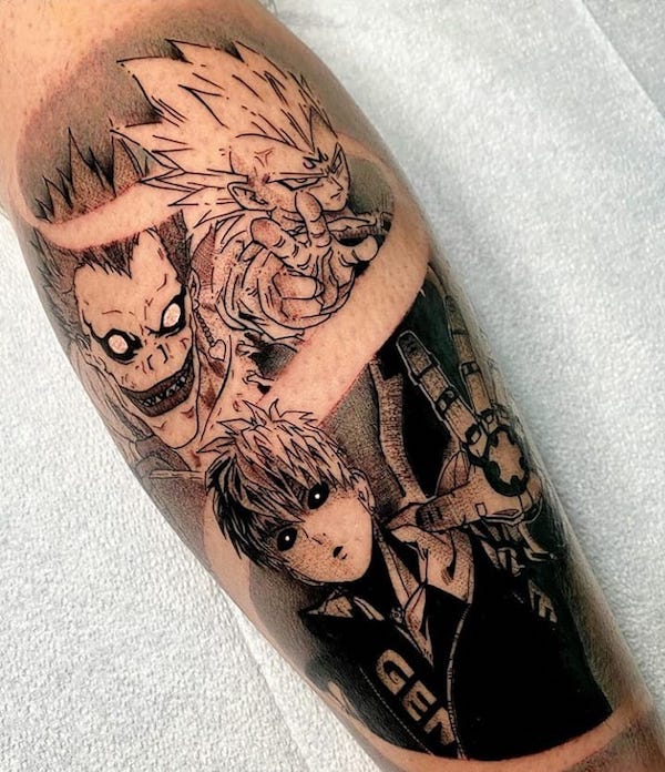 Genos Vegeta and Ryuk