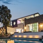 Malibu Modern Villa in the evening