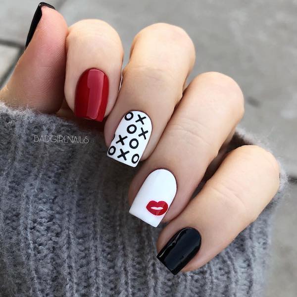 Red and Black Nail Art - A Bold and Stylish Statement | Cuded Red and Black Nail Art - A Bold and Stylish Statement | Cuded