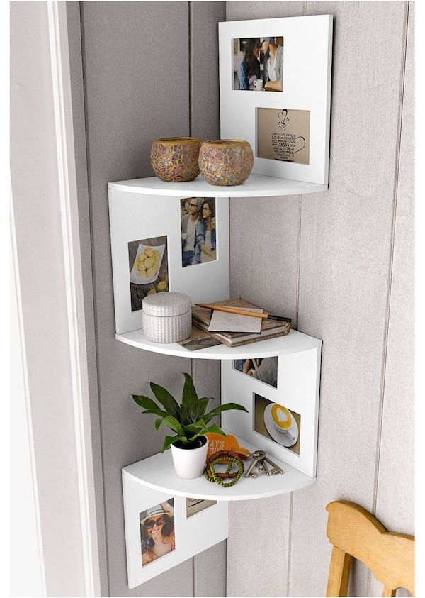 Zig-Zag Corner shelves for wall decor