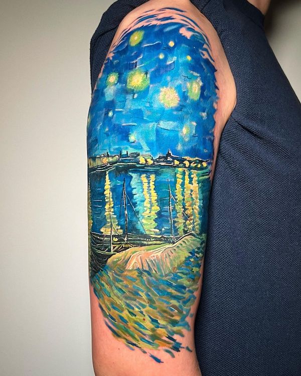 Starry night over the Rhone Starry night over the Rhone