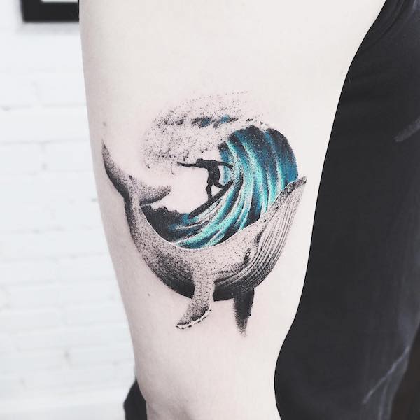 20 Powerful Wave Tattoos